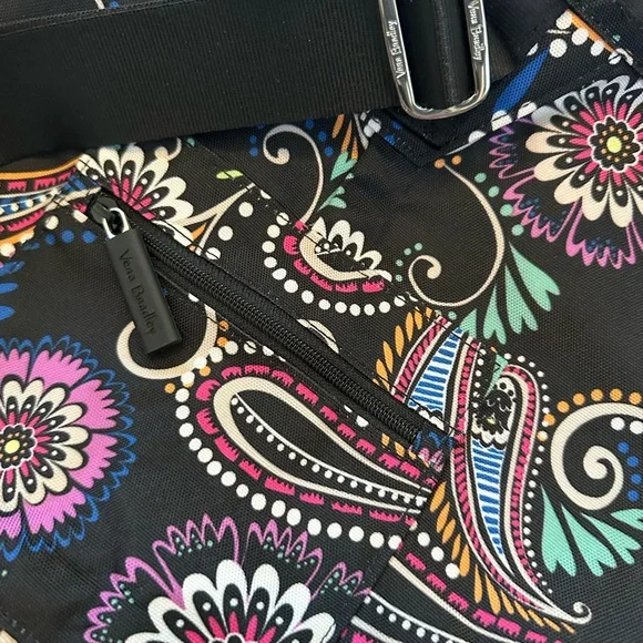 Vera Bradley Bandana Swirl BIG Laundry Bag Shoulder Strap Drawstring - Picture 12 of 13